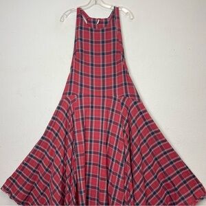 Free People Blue and Red Maxi Dress